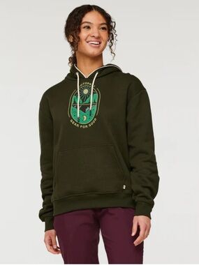 cotopaxi Women's Day And Night Pullover Hoodie Olive Green, Medium